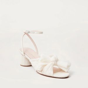 Loeffler Randall Dahlia Pearl Pleated Bow Heel